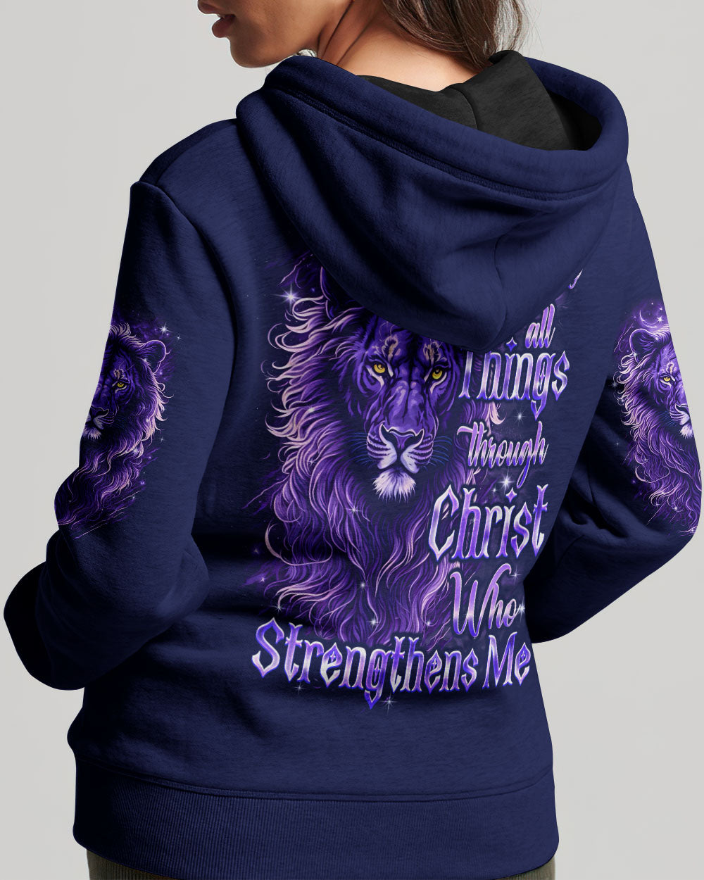 I Can Do All Things Lion Women's All Over Print Shirt - Tyqy0909251
