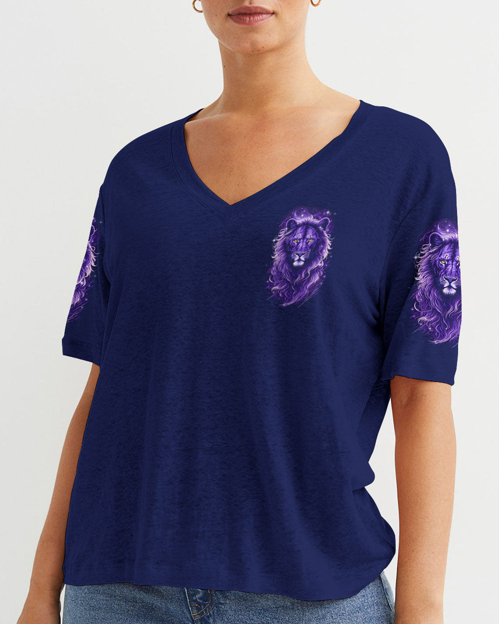 I Can Do All Things Lion Women's All Over Print Shirt - Tyqy0909251