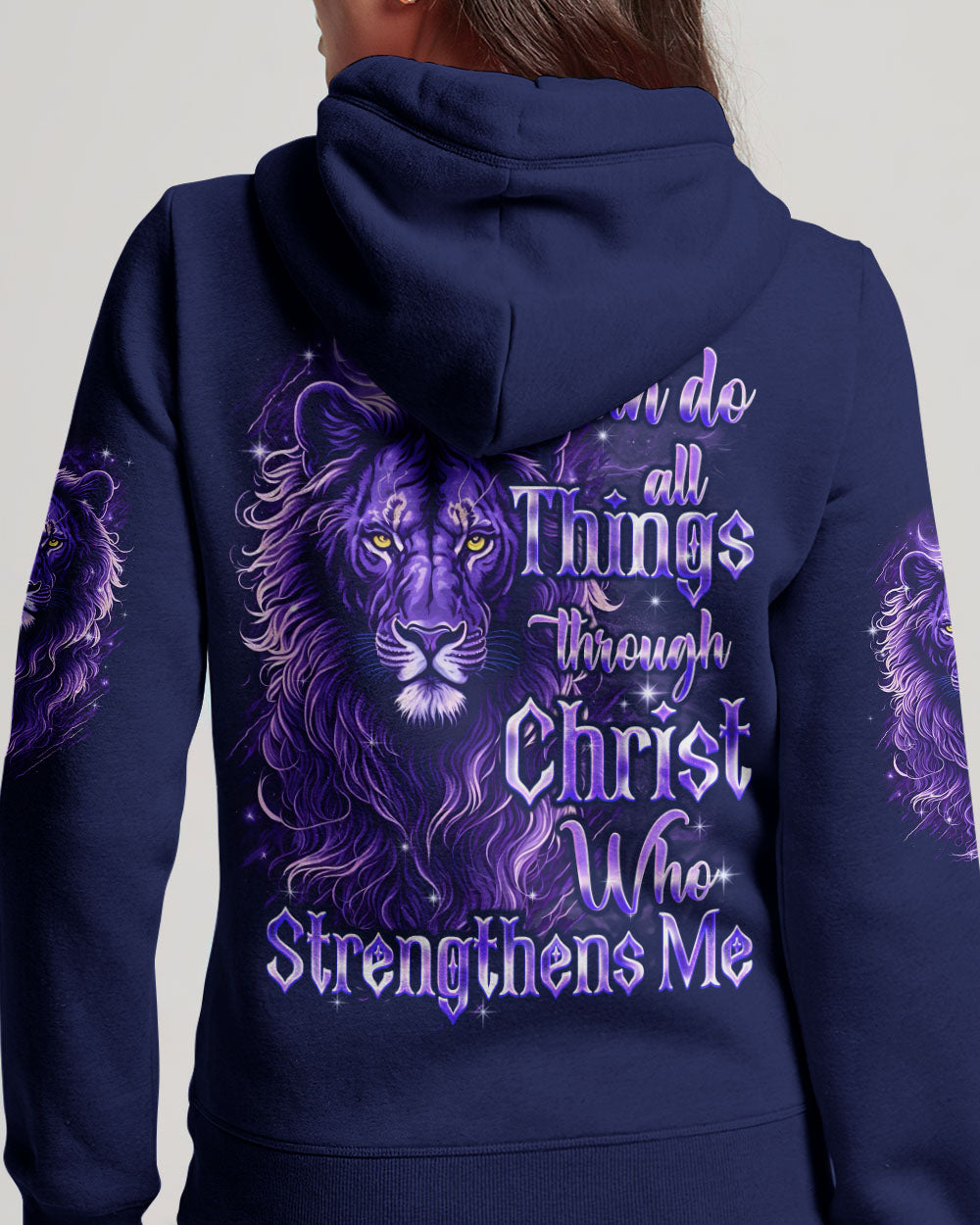 I Can Do All Things Lion Women's All Over Print Shirt - Tyqy0909251