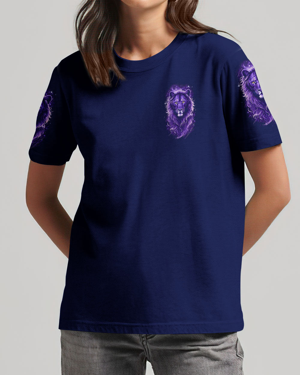 I Can Do All Things Lion Women's All Over Print Shirt - Tyqy0909251