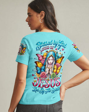 Blessed By God Cross Women's All Over Print Shirt - Tyqy0909253