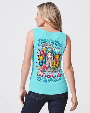 Blessed By God Cross Women's All Over Print Shirt - Tyqy0909253