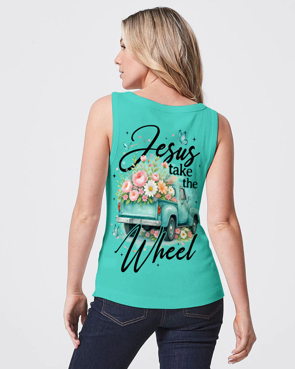 Jesus Take The Wheel Women's All Over Print Shirt - Tyqy0910251