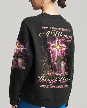Never Underestimate A Woman Women's All Over Print Shirt - Tyqy0912242