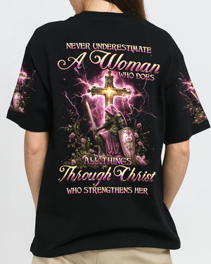Never Underestimate A Woman Women's All Over Print Shirt - Tyqy0912242