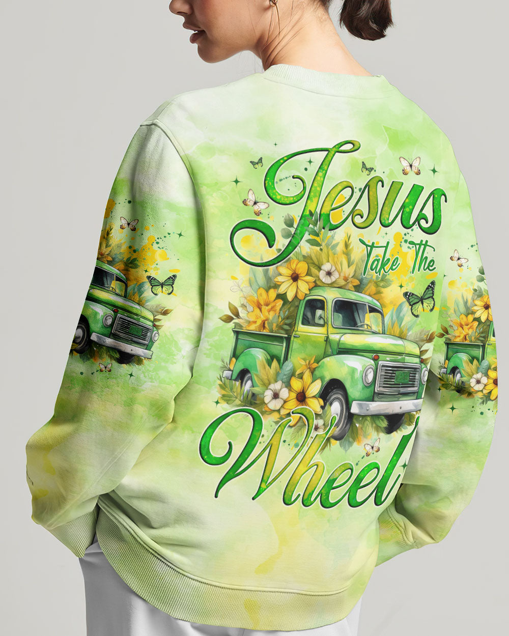 Jesus Take The Wheel Woman's All Over Print Shirt - Tyqy1001253