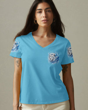 The Lord Stood With Me Lion Women's All Over Print Shirt - Tyqy1001262