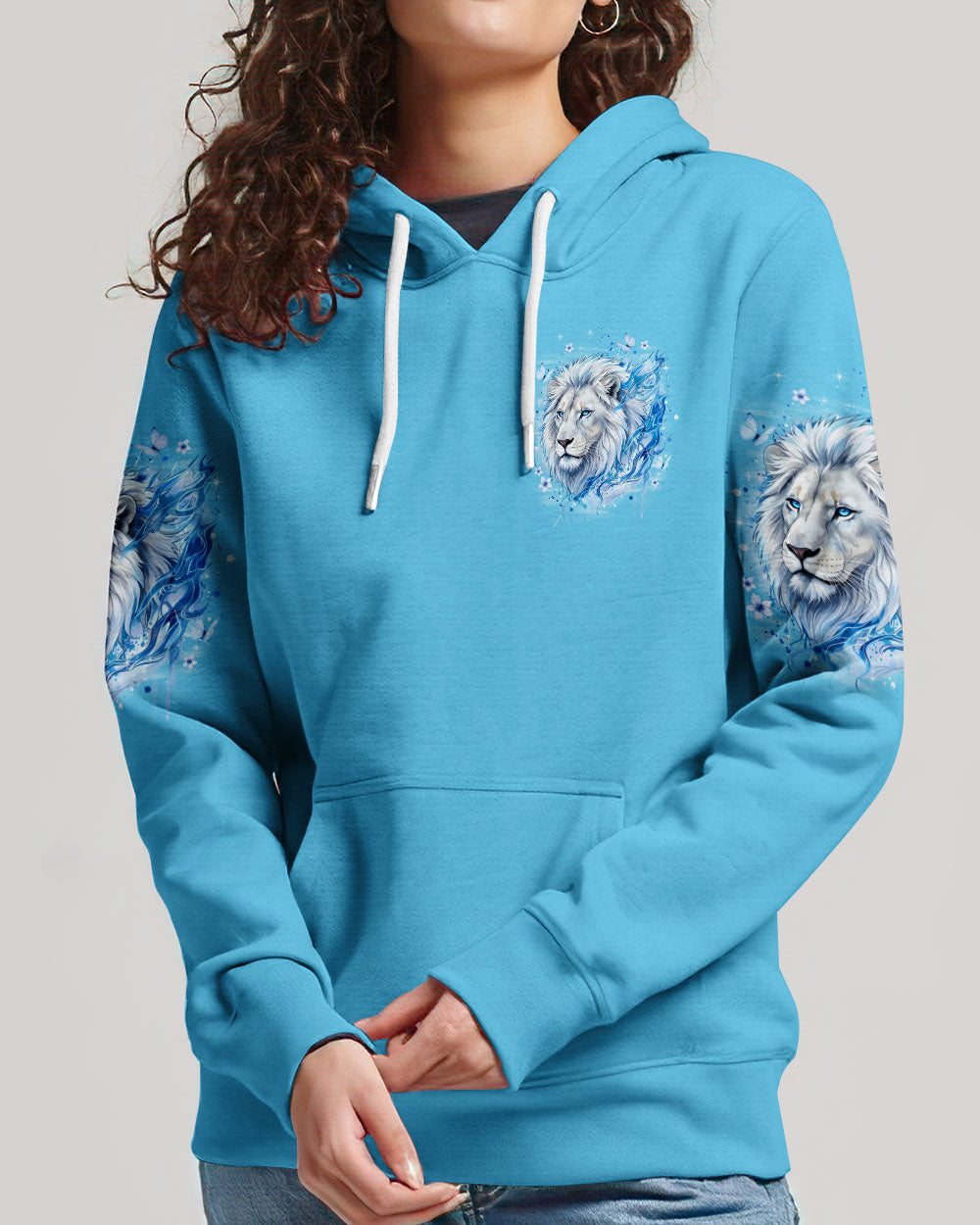 The Lord Stood With Me Lion Women's All Over Print Shirt - Tyqy1001262