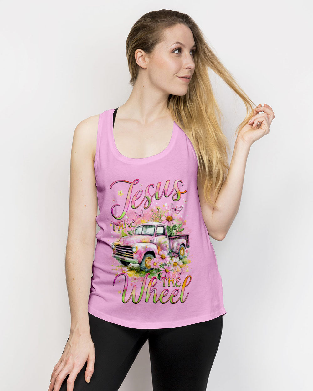Jesus Take The Wheel Women's All Over Print Shirt - Tyqy1102253