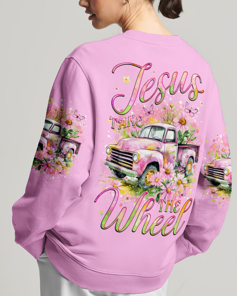 Jesus Take The Wheel Women's All Over Print Shirt - Tyqy1102253