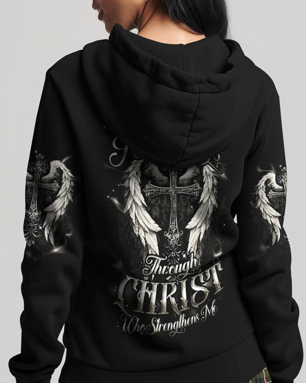 I Can Do All Things Cross Wings Women's All Over Print Shirt - Tyqy1102262