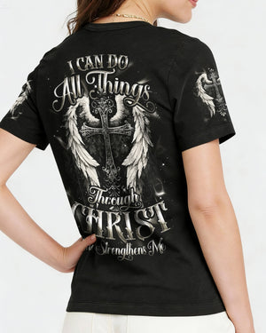 I Can Do All Things Cross Wings Women's All Over Print Shirt - Tyqy1102262