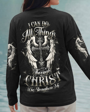 I Can Do All Things Cross Wings Women's All Over Print Shirt - Tyqy1102262