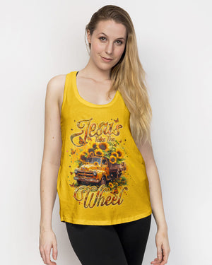 Jesus Take The Wheel Sunflower Women's All Over Print Shirt - Tyqy1104252