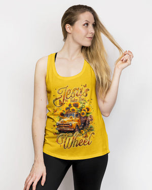 Jesus Take The Wheel Sunflower Women's All Over Print Shirt - Tyqy1104252