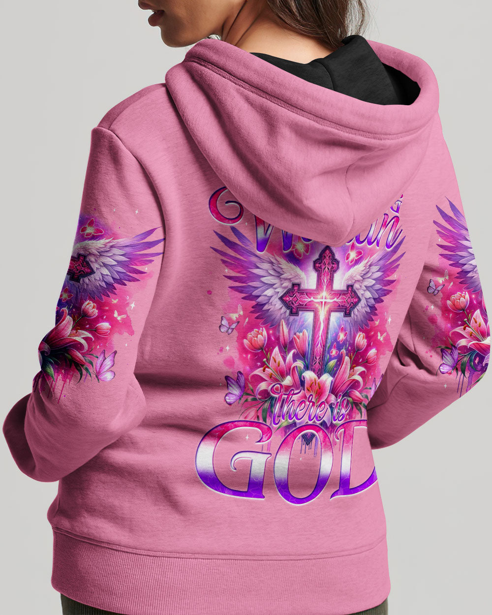 Behind Every Strong Woman There Is God Women's All Over Print Shirt - Tyqy1106241