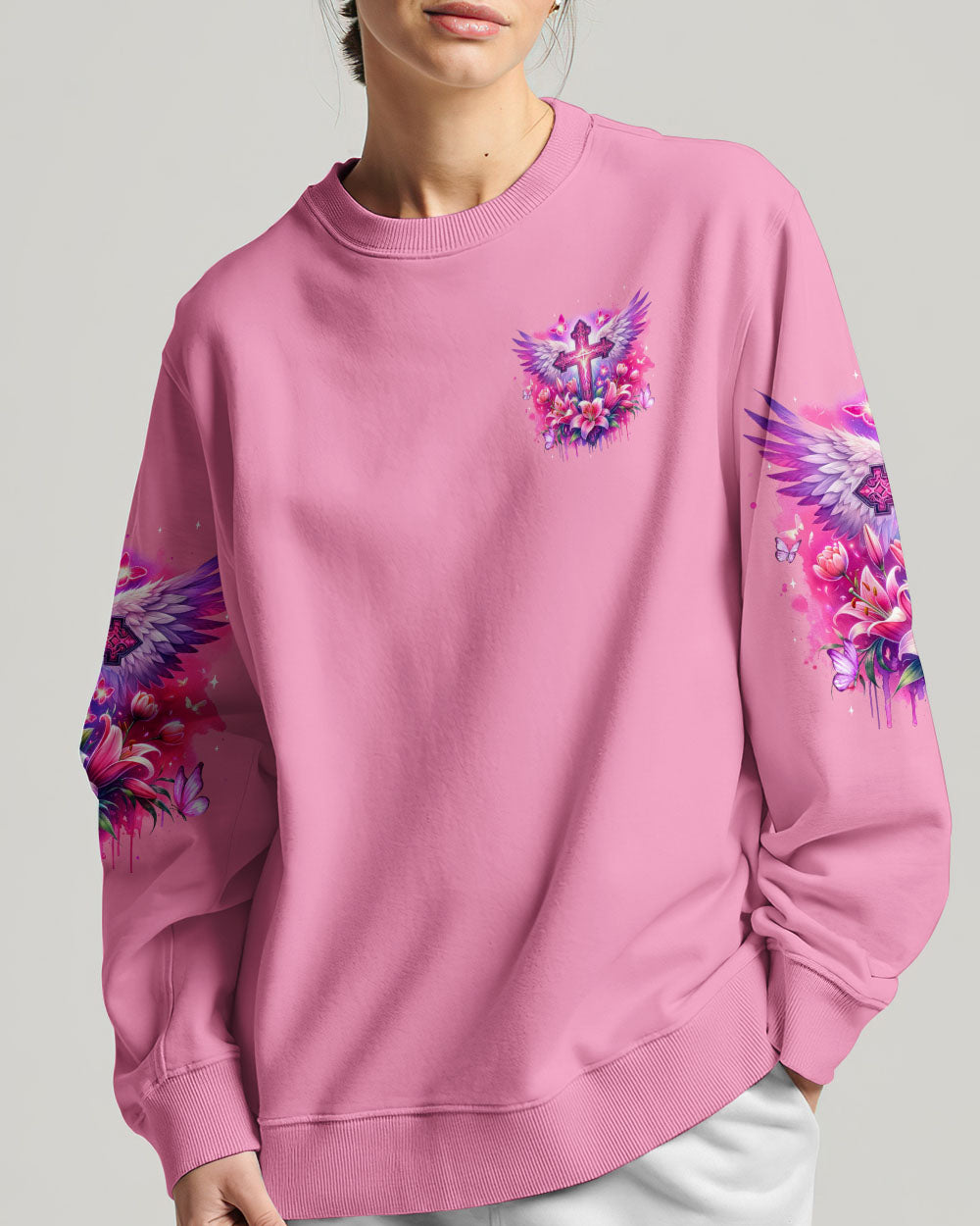 Behind Every Strong Woman There Is God Women's All Over Print Shirt - Tyqy1106241