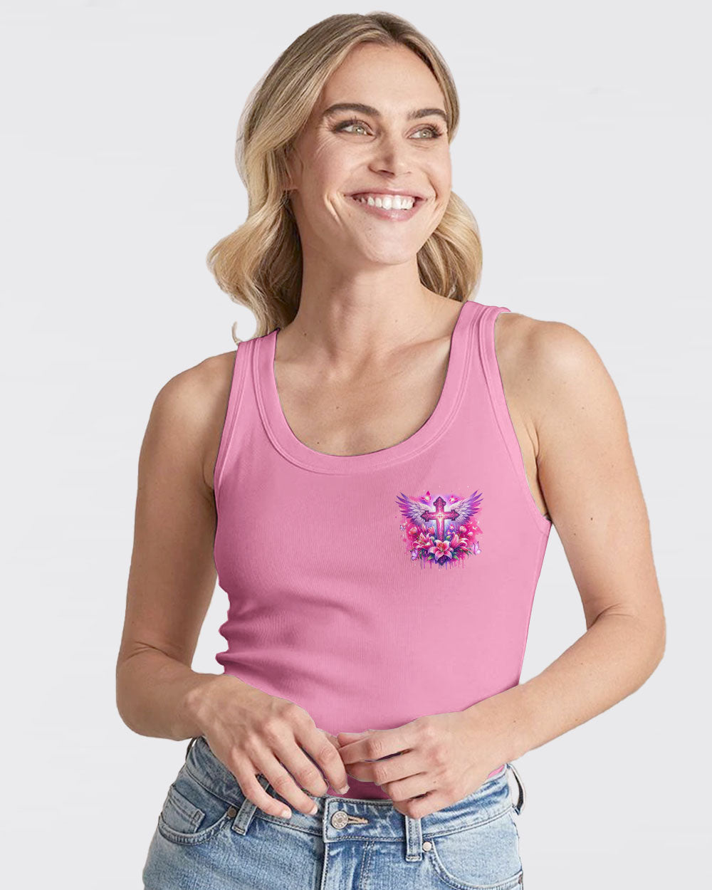 Behind Every Strong Woman There Is God Women's All Over Print Shirt - Tyqy1106241