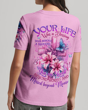 Your Life Was Blessing Women's All Over Print Shirt - Tyqy1110242