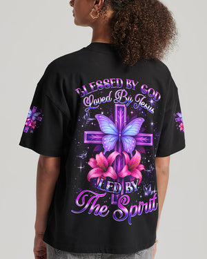 Blessed By God Cross Women's All Over Print Shirt - Tyqy1110253
