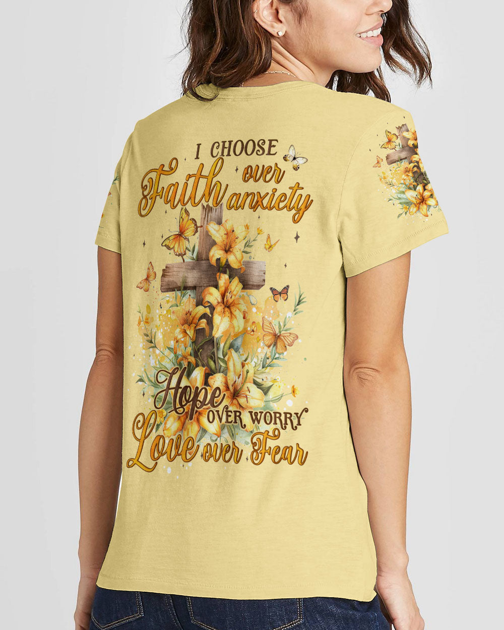 I Choose Faith Hope Love Women's All Over Print Shirt - Tyqy1204244