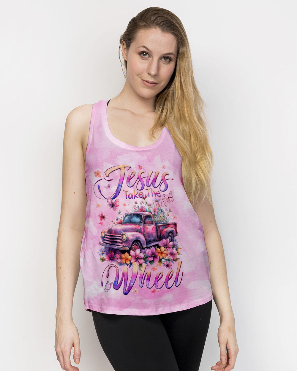 Jesus Take The Wheel Women's All Over Print Shirt - Tyqy1212244