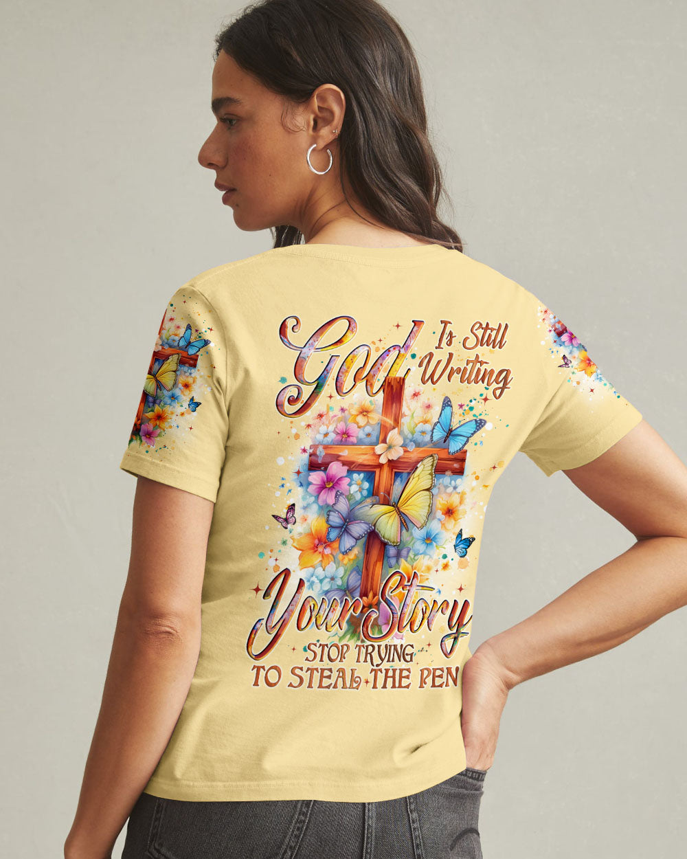 God Is Still Writing Your Story Women's All Over Print Shirt - Tyqy1302254