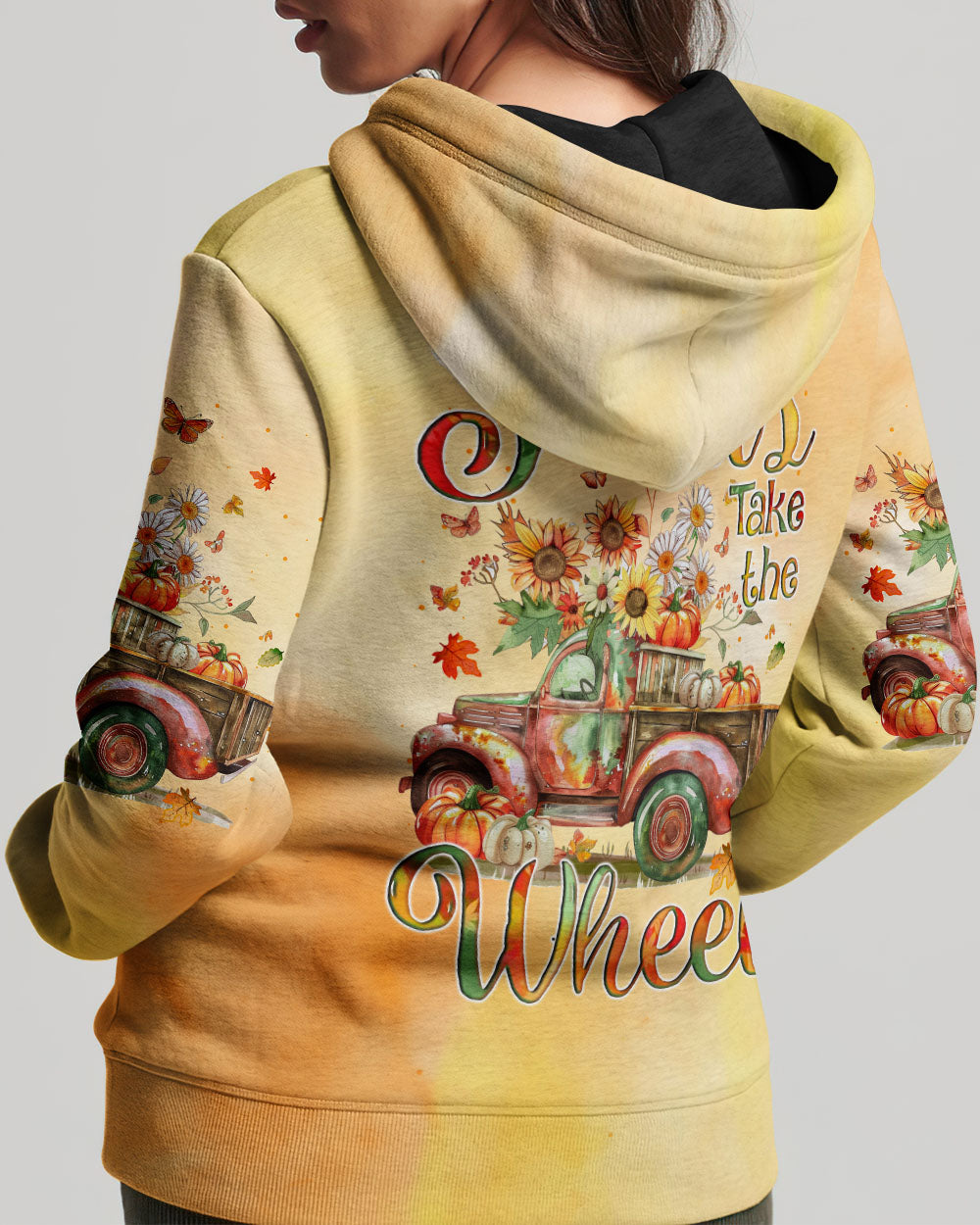 Jesus Take The Wheel Autumn Truck All Over Print Shirt - Tyqy1308242