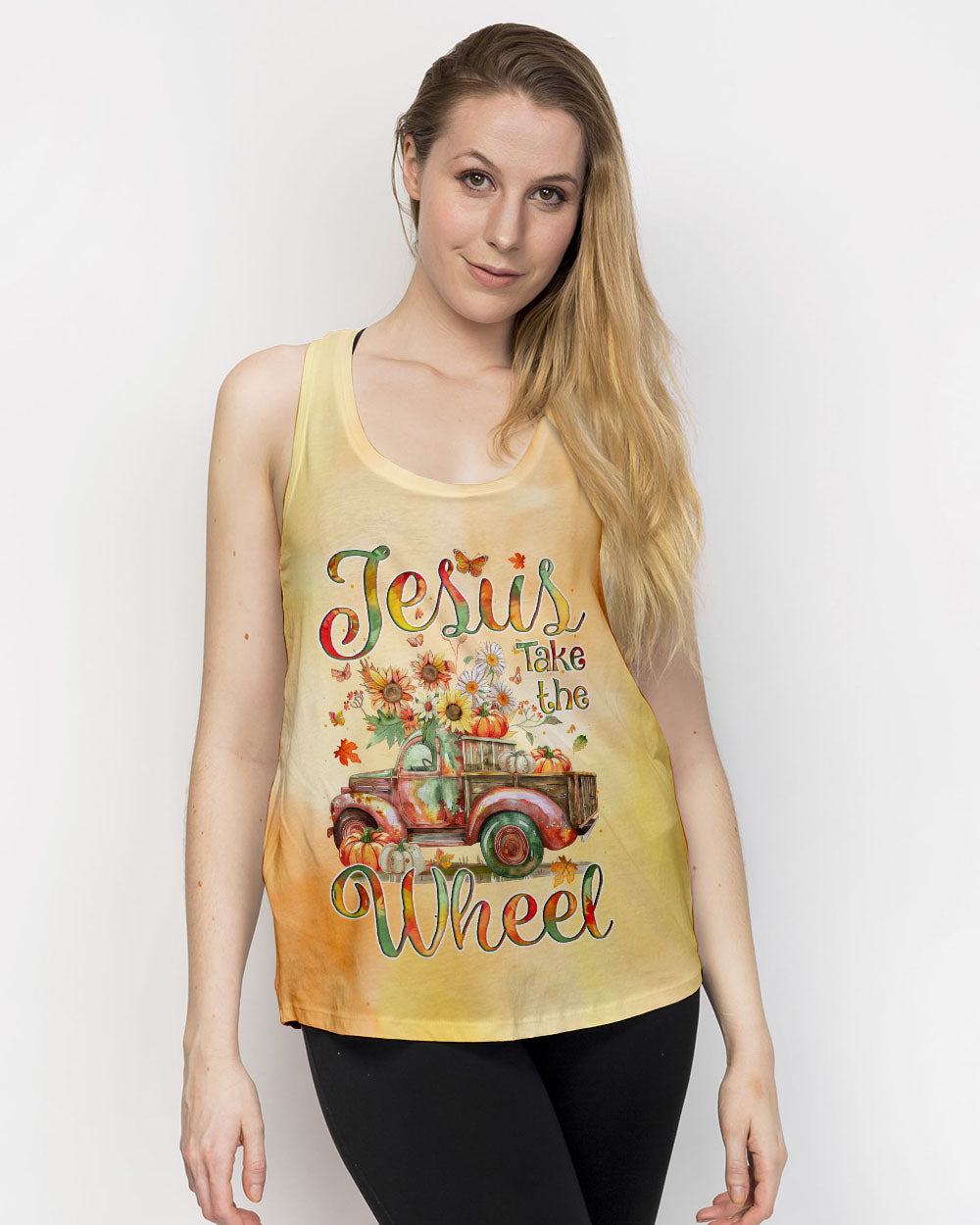 Jesus Take The Wheel Autumn Truck All Over Print Shirt - Tyqy1308242