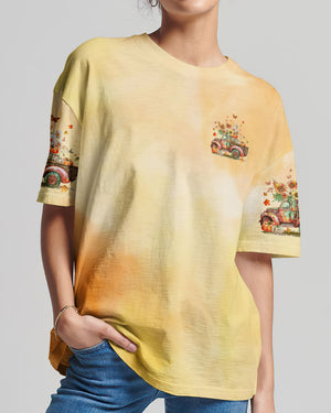 Jesus Take The Wheel Autumn Truck All Over Print Shirt - Tyqy1308242