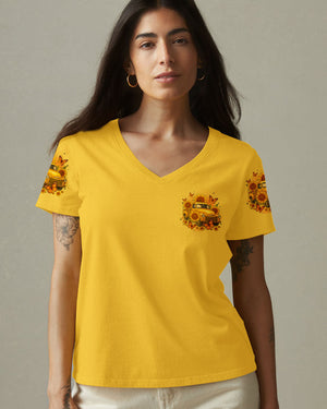 Jesus Take The Wheel Sunflower Women's All Over Print Shirt - Tyqy1309251