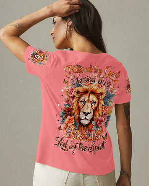 Blessed By God Lion Women's All Over Print Shirt - Tyqy1312252