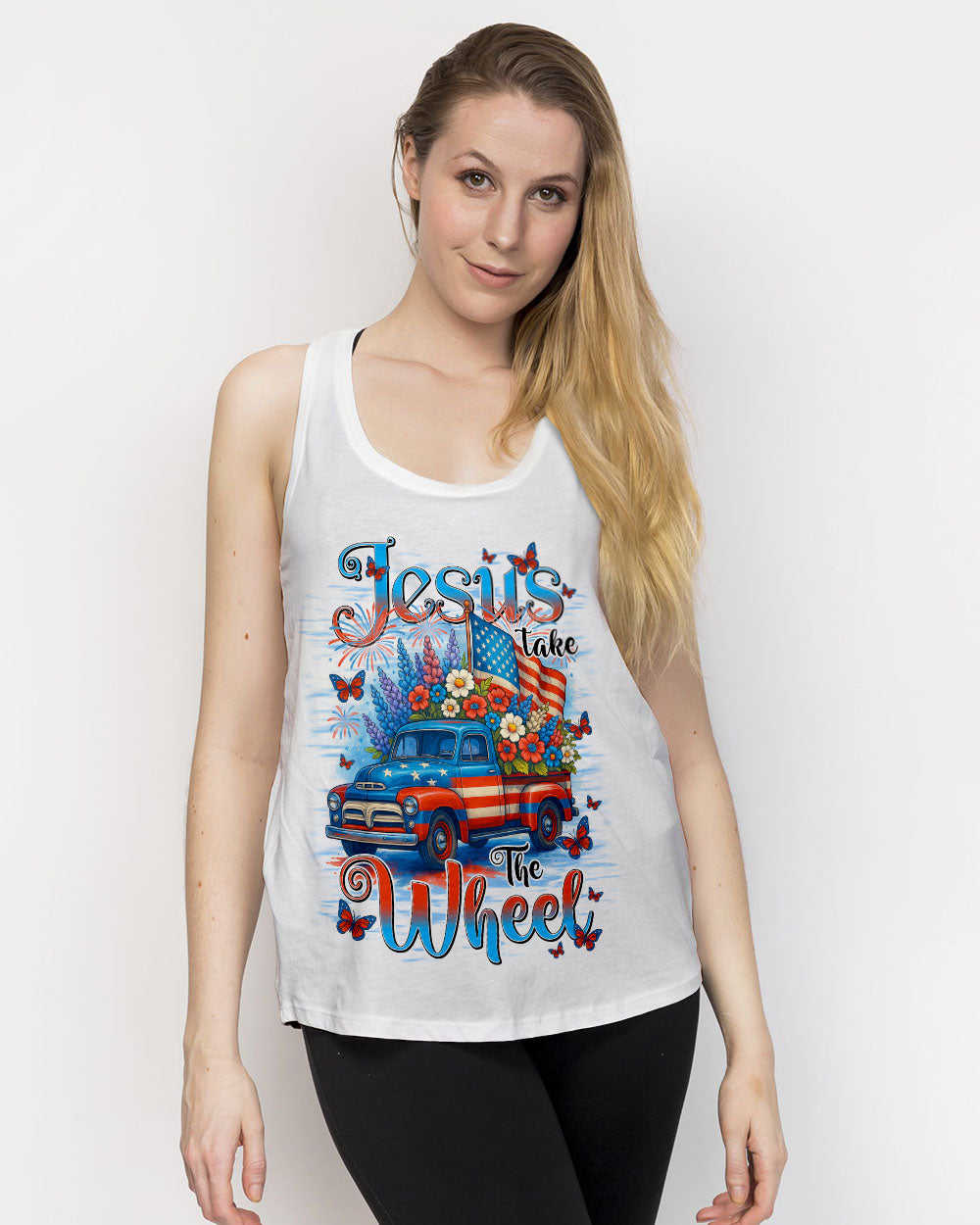 Jesus Take The Wheel Women's All Over Print Shirt - Tyqy1405254