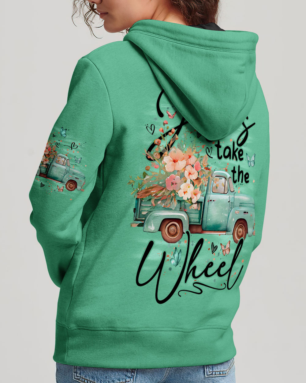 Jesus Take The Wheel Women's All Over Print Shirt - Tyqy1410253