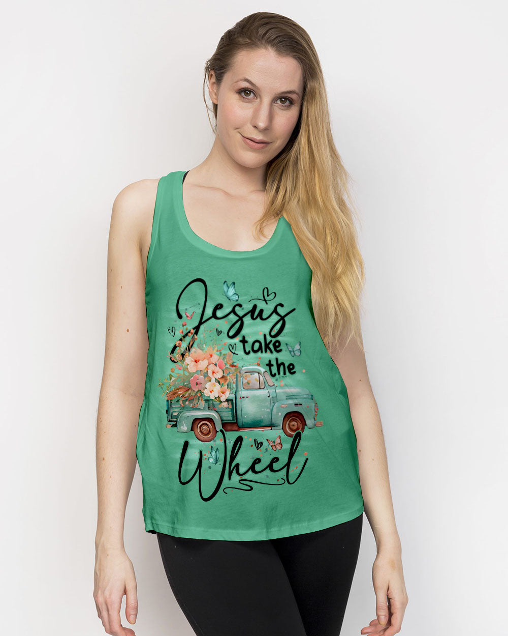 Jesus Take The Wheel Women's All Over Print Shirt - Tyqy1410253