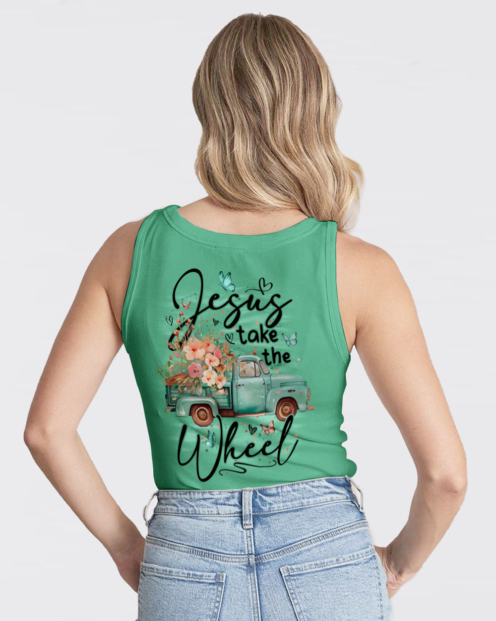 Jesus Take The Wheel Women's All Over Print Shirt - Tyqy1410253