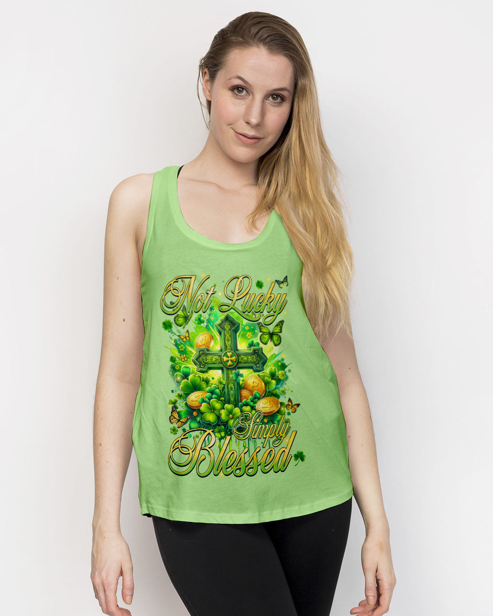 Not Lucky Simply Blessed Patrick's Day All Over Print Shirt - Tyqy1501243