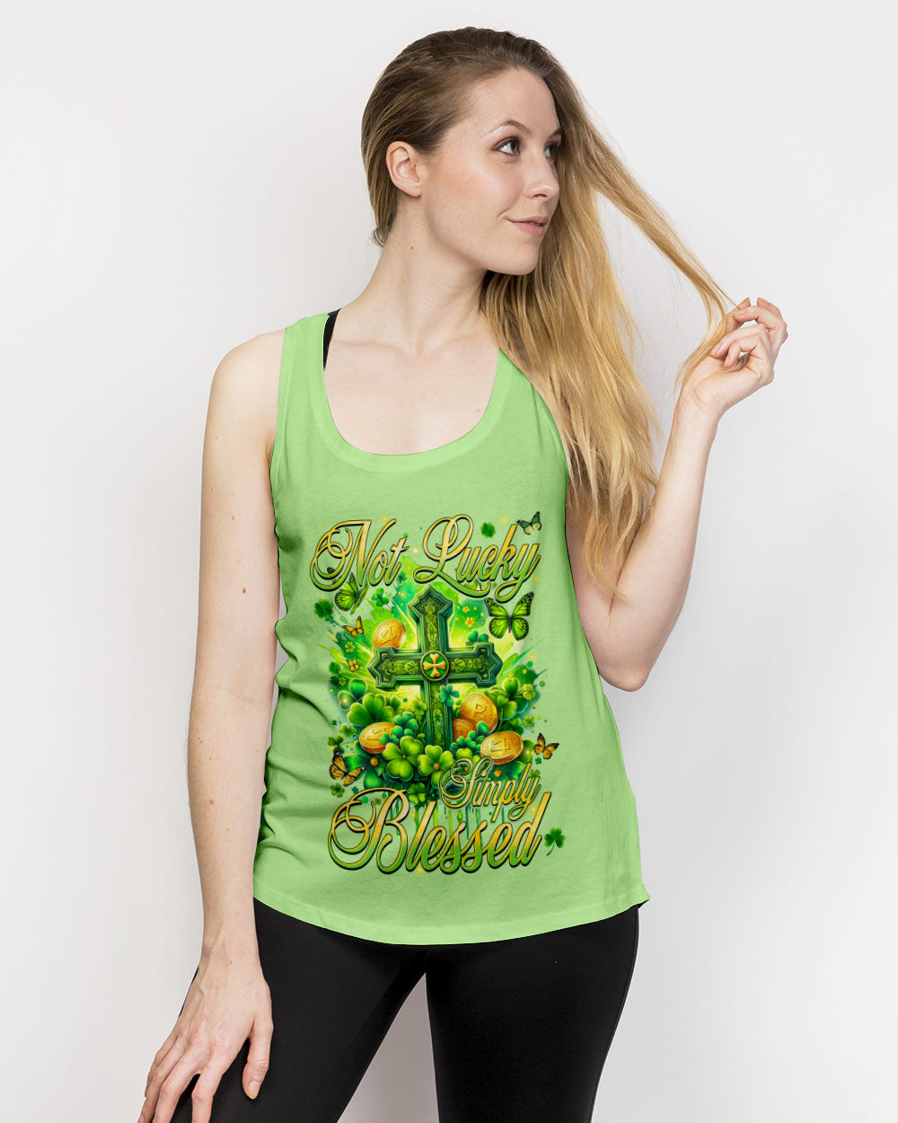 Not Lucky Simply Blessed Patrick's Day All Over Print Shirt - Tyqy1501243