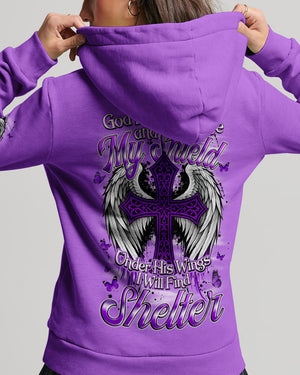 God Is My Refuge Women's All Over Print Shirt - Tyqy1509252