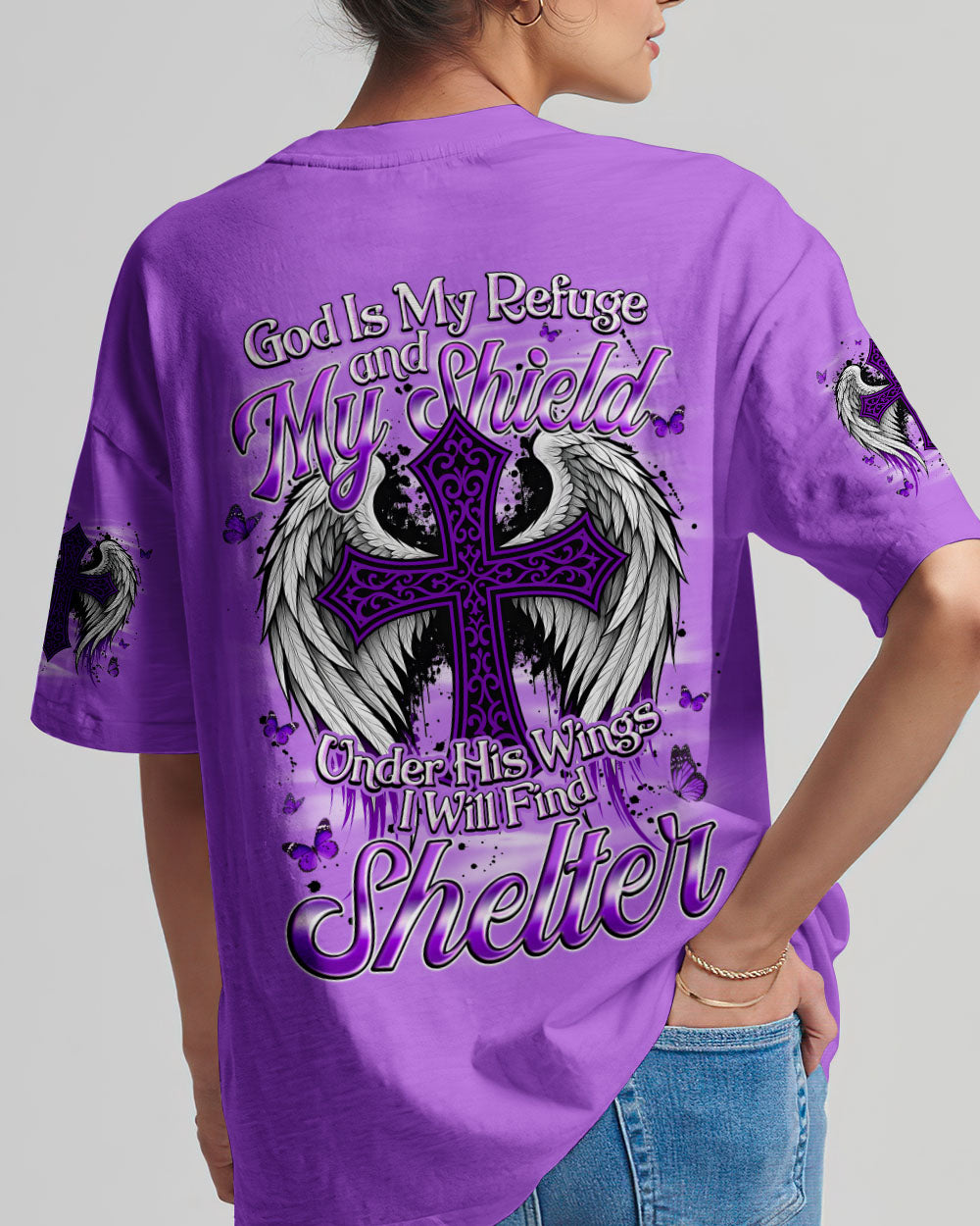 God Is My Refuge Women's All Over Print Shirt - Tyqy1509252