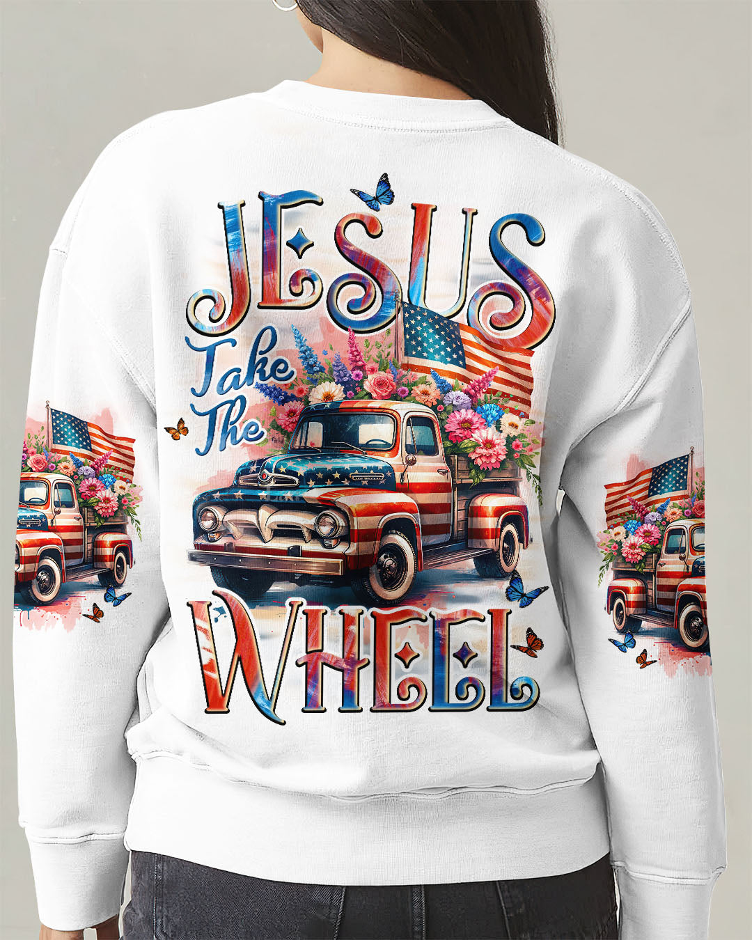 Jesus Take The Wheel Women's All Over Print Shirt - Tyqy1505252