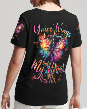 Your Wings And My Heart Butterfly Women's All Over Print Shirt - Tyqy1604243