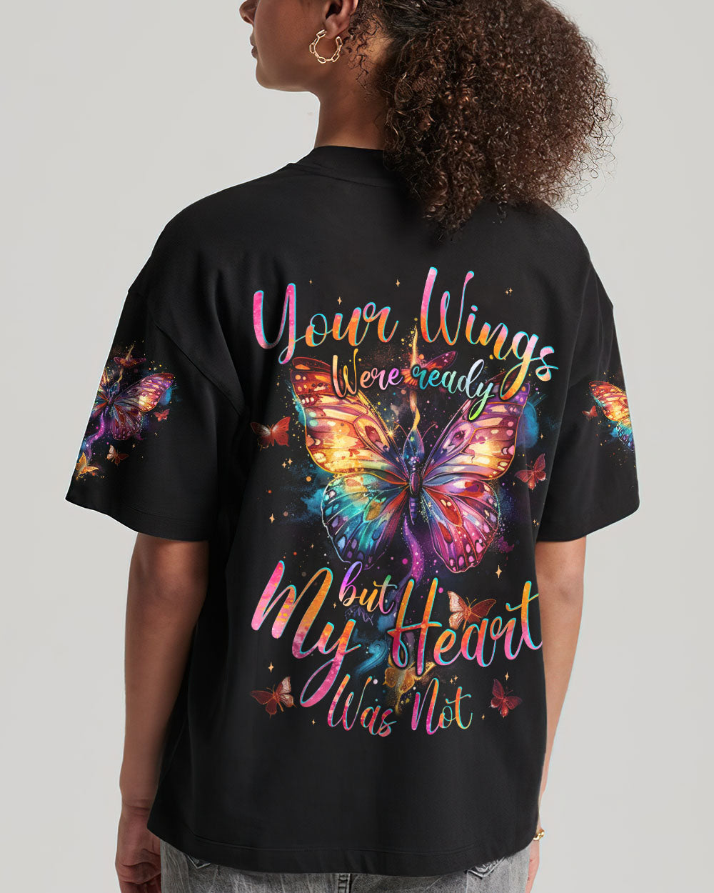 Your Wings And My Heart Butterfly Women's All Over Print Shirt - Tyqy1604243