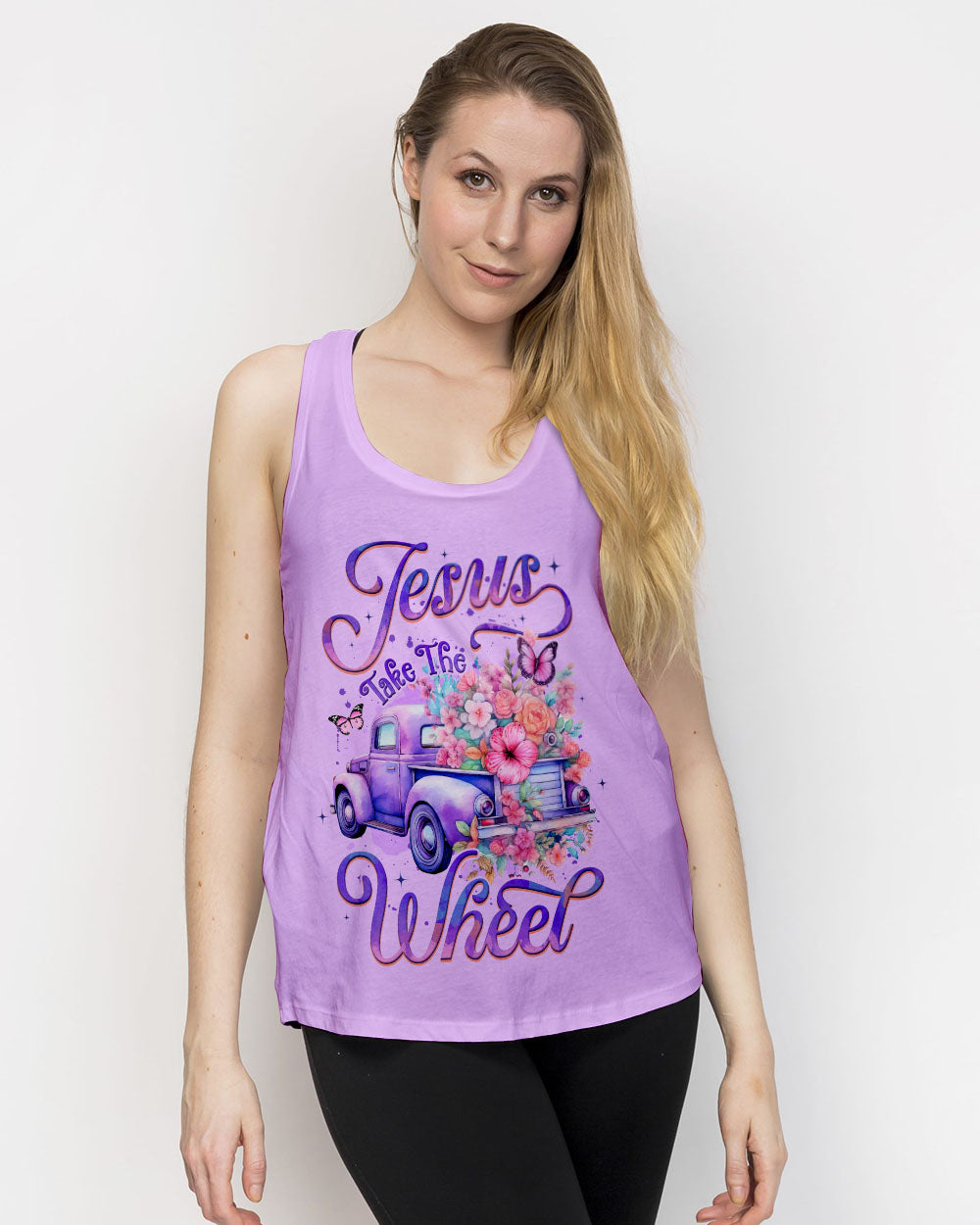 Jesus Take The Wheel Women's All Over Print Shirt - Tyqy1606253