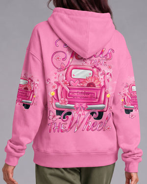 Jesus Take The Wheel Breast Cancer Awareness Women's All Over Print Shirt - Tyqy1607262