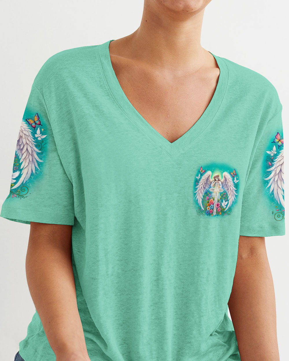 My Angels Are Already There Women's All Over Print Shirt - Tyqy1608241