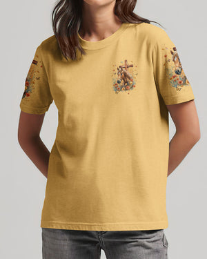 This Girl Runs On Jesus And Horses Women's All Over Print Shirt - Tyqy1609241