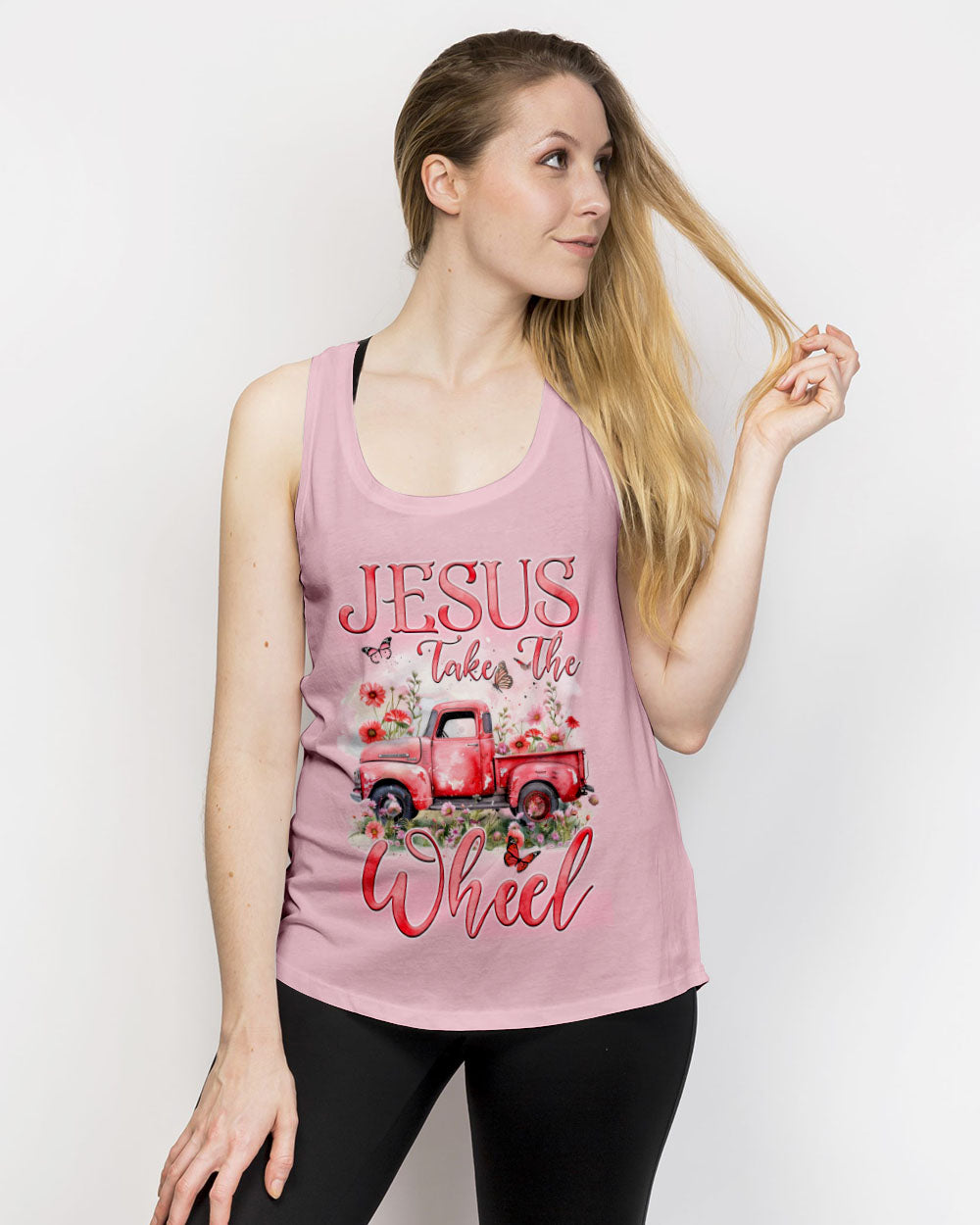 Jesus Take The Wheel Women's All Over Print Shirt - Tyqy1702242