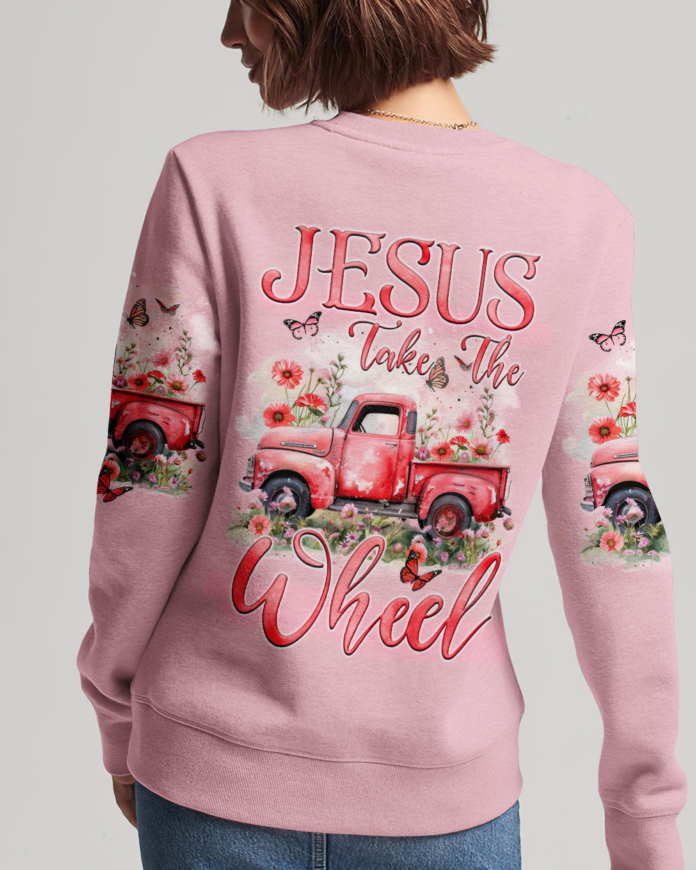 Jesus Take The Wheel Women's All Over Print Shirt - Tyqy1702242