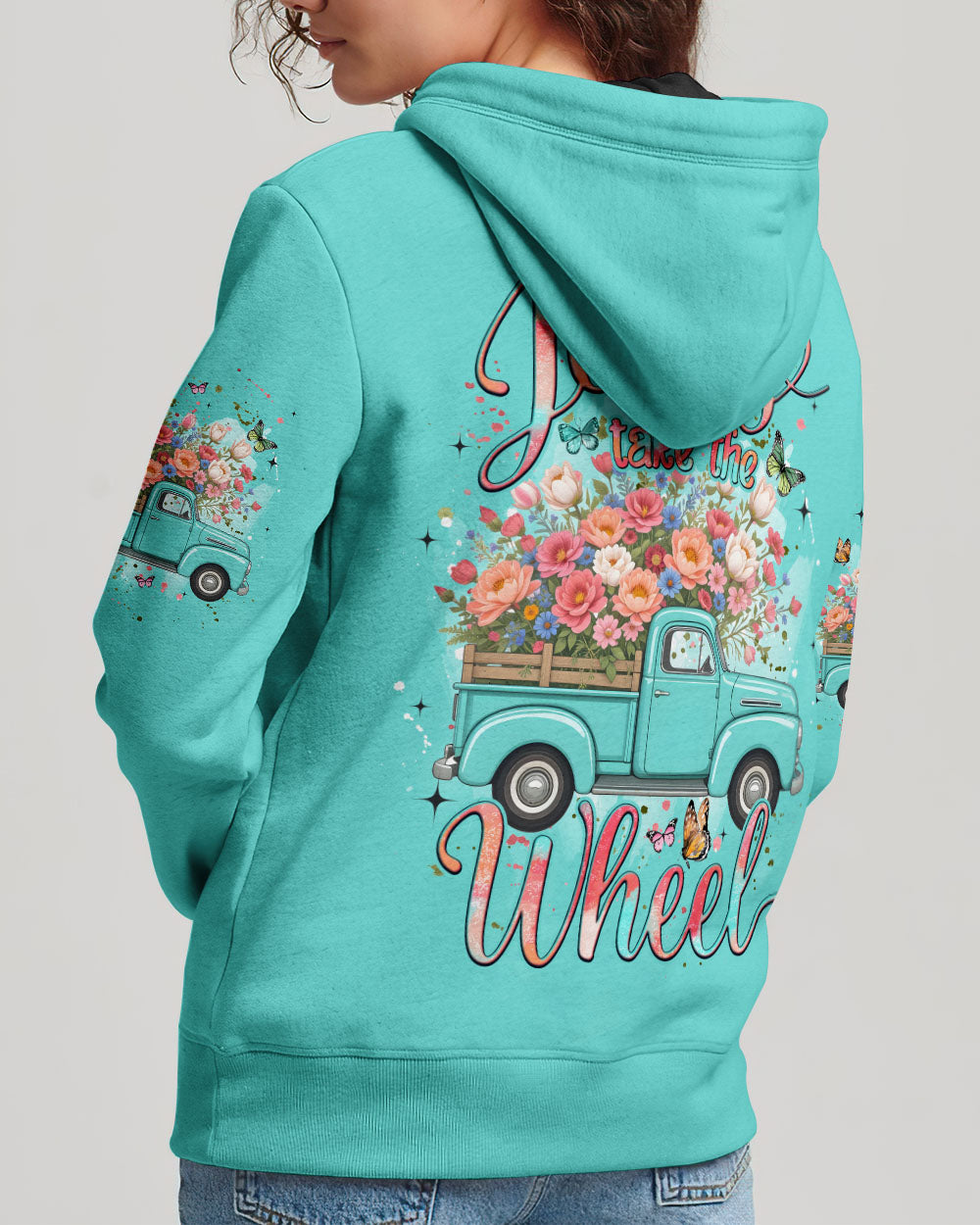 Jesus Take The Wheel Women's All Over Print Shirt - Tyqy1711251